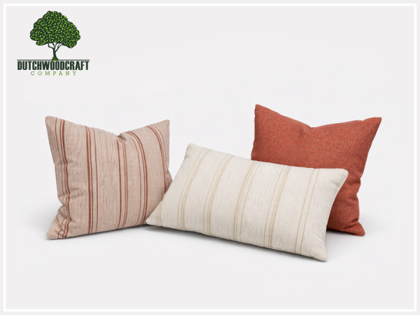 Custom decorative cushion for outdoor lounge sofa